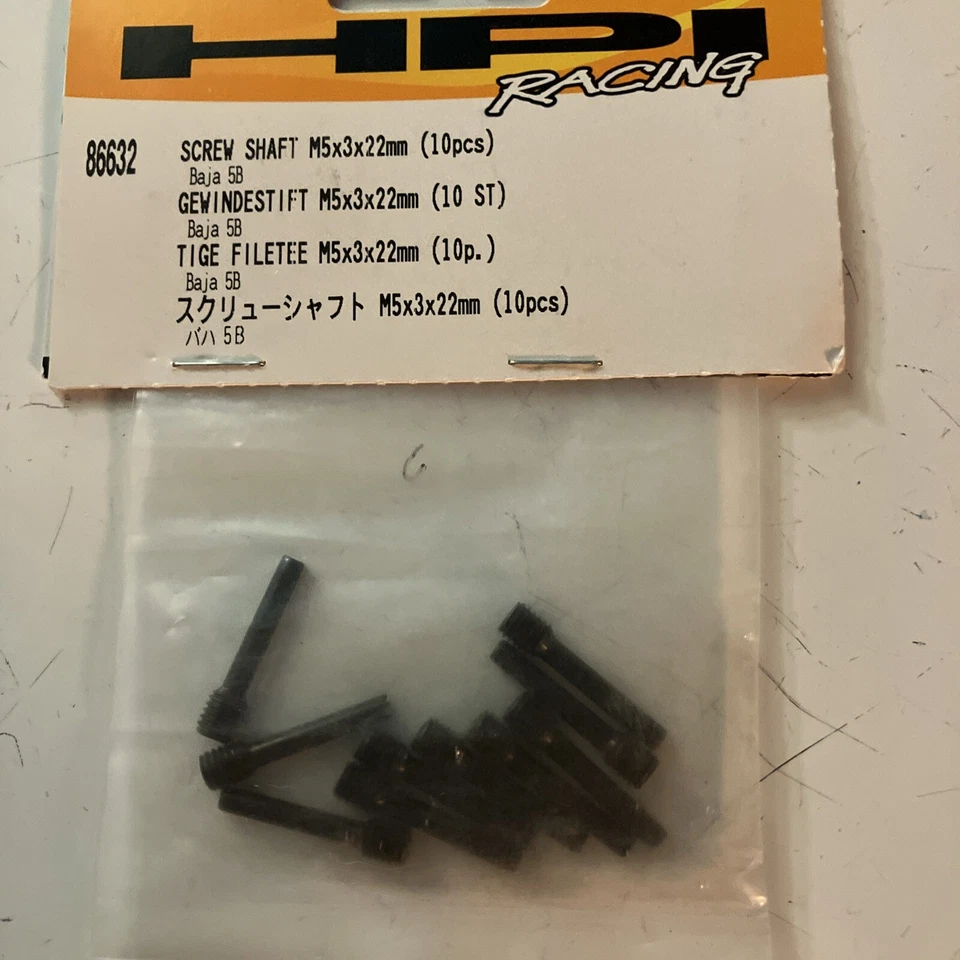 HPi BAJA 5T Hardware 86974 Step Screw, 86412 Ball, & 86632 Screw Shaft - Image 4 of 4