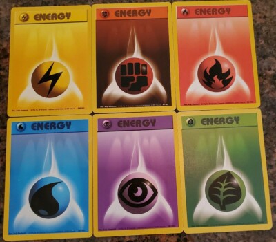 Mixed Lot Original Pokemon Energy Cards Base Set 1999 /1999-2000 | eBay