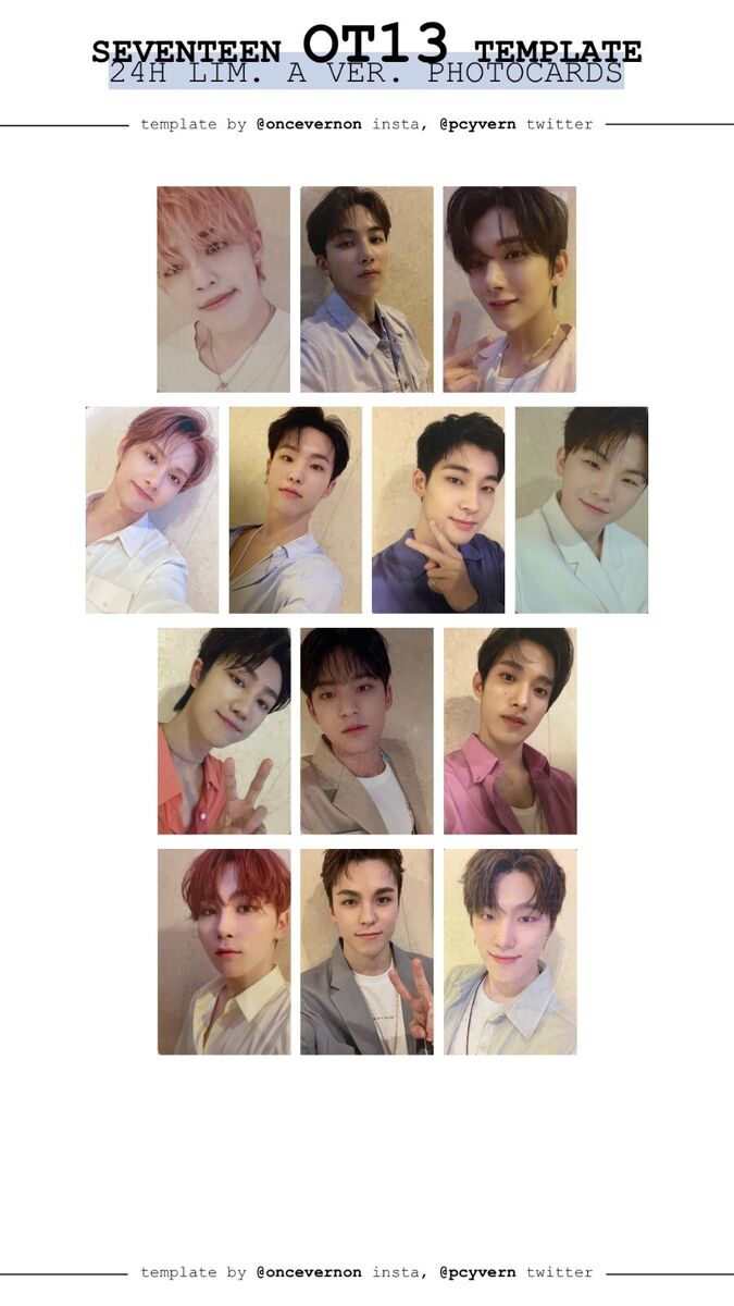 SEVENTEEN Japan 2nd mini album 24H photocard A, B, C, Normal SEVENTEEN Japan 2nd mini album 24H photocard A, B, C, Normal