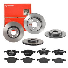 BREMBO BREMSSCHEIBEN Ø300MM + BREMSBELÄGE VORNE & HINTEN für MAZDA 5 3 