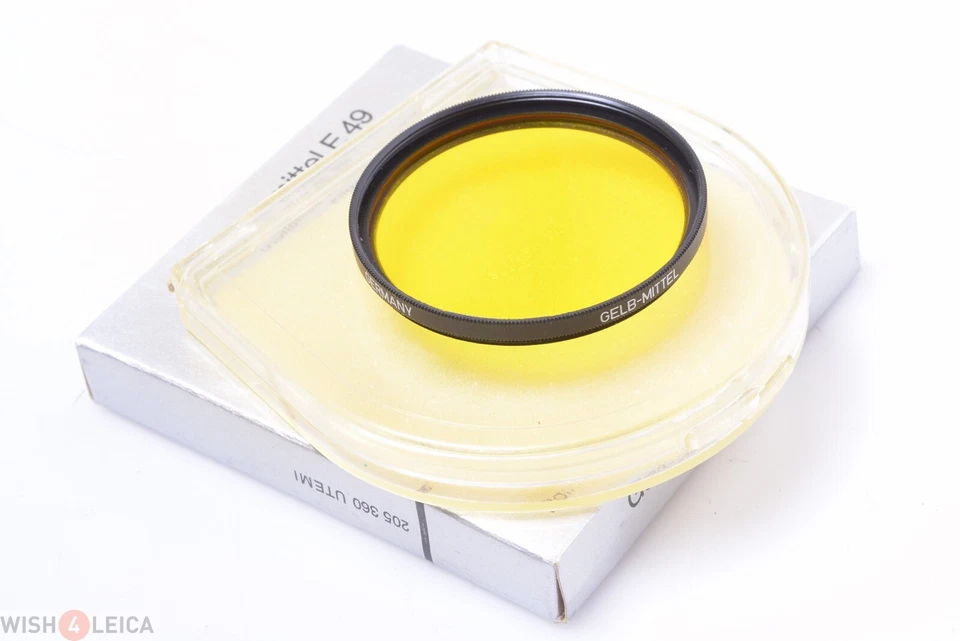 ✅ 1 ROLLEI ROLLEIFLEX E49, 49MM MIDDLE, MEDIUM YELLOW FILTER SL35 CAMERA MINT - Image 3 of 4