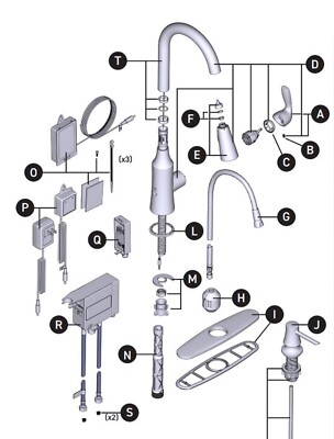R Moen 158550 1.5 gpm kitchen screen kit in Unfinish Check Valve kit