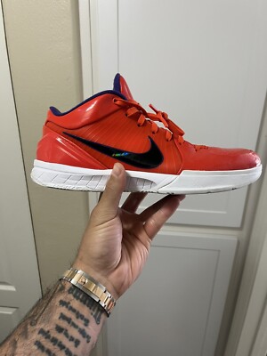 Size 13 - Nike Undefeated x Kobe 4 Protro Team Orange No Box No