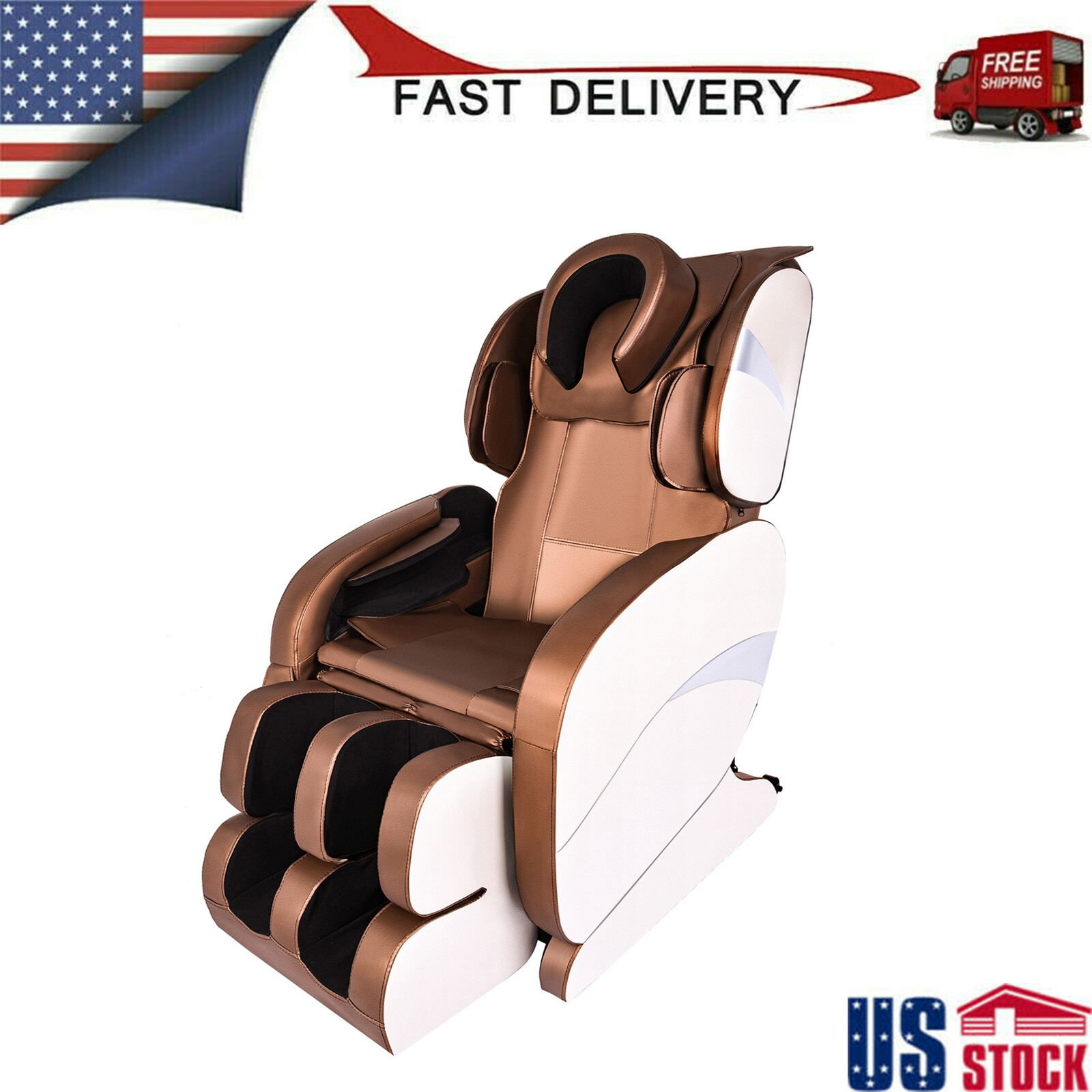 Electric Full Body Massage Chair Foot Roller Zero Gravity w/Heat & Leg