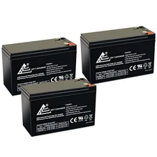 12v 7.2ah REPLACEMENT for 8Ah, 9Ah Sealed Lead Acid, SLA AGM Battery of 3 Pack