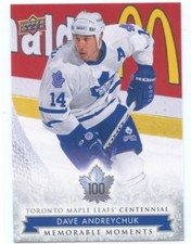 2017 Upper Deck Toronto Maple Leafs Centennial Set Hockey Cards Checklist and Odds 34