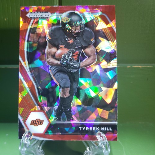 2021 Panini Prizm Draft Picks Tyreek Hill 59 Red Cracked Ice Parallel