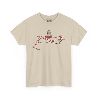 Monaco GP Circuit Map T-Shirt - Street Race Track Tee - Formula Racing Fans Gift