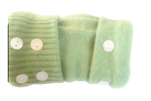 FINGERLESS GLOVES GREEN 100% CASHMERE S M L SMALL MEDIUM LARGE OS WOMEN'S LADIES