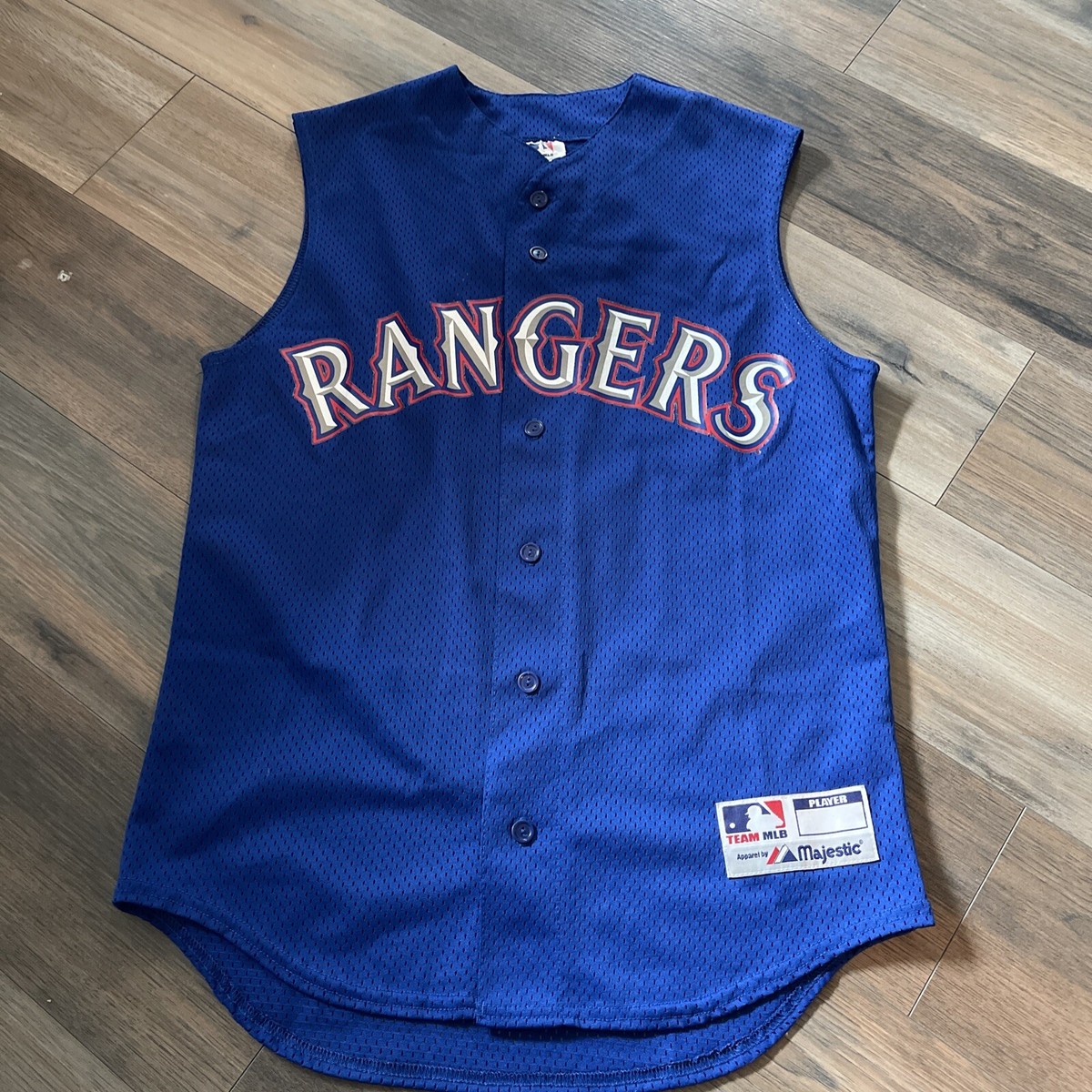 Texas Rangers Vest Jersey Team Apparel Majestic Small Ivan Rodriguez Pudge