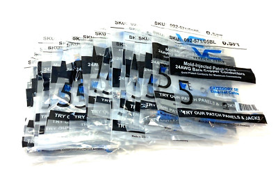 Vertical Cable 092-571/05BL Snagless Ethernet Patch Cable Cat5e 0.5'' LOT OF 35