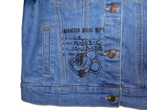 Disney Kids Denim Jacket Original Mickey Mouse Embroidered Size 5/6 Unisex - Picture 4 of 12