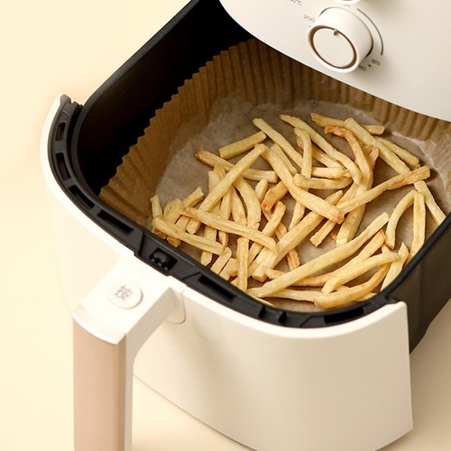 80 Pcs Air Friteuse Runde Liner Küche Dampfenden Papier Öl Beweis Backen Papier - Bild 11 von 12