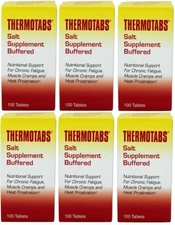 6 Pack Thermotabs Salt Supplement Buffered Tablets 100 ea