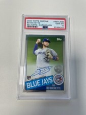 2020 Topps Chrome Bo Bichette 1985 Tribute Rookie Auto #’d 22/50 PSA 10 POP 5