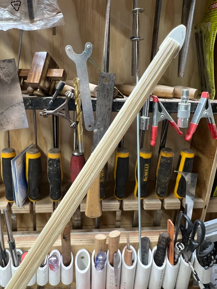 1/4 Size Violin Bow Advanced Wood Warm Tone Natural Horsehair - Image 3 of 4