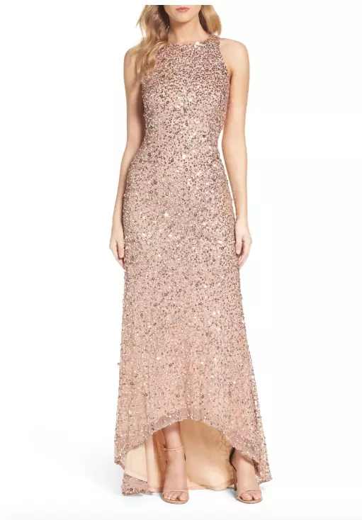 rose gold mob dress