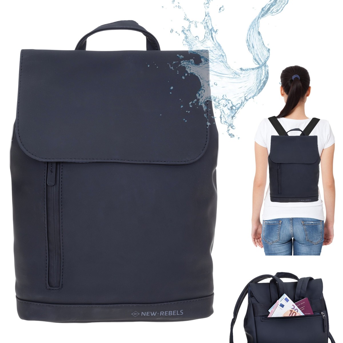 New Rebels Daley Washington Mintgrün 13L Rucksack Wasserabweisend - New Rebels