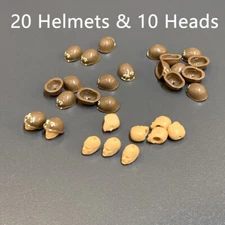 LOT 20 Helmets & 10 Head For Mega Bloks Construx Halo Marine building cod Figure