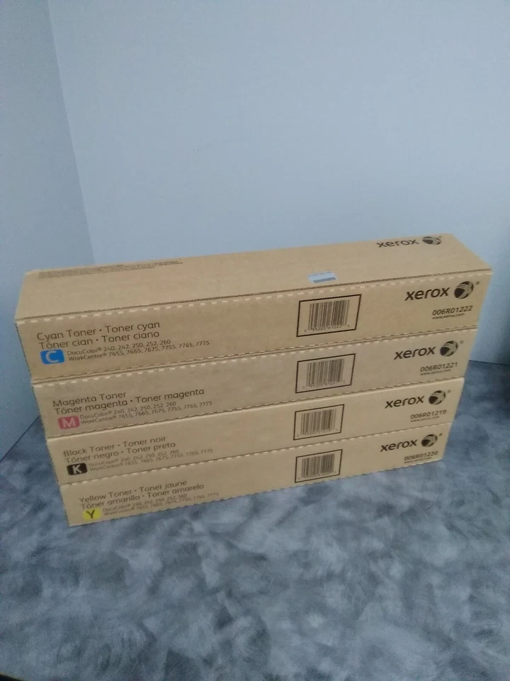 Xerox DocuColor 240 242 250 252 260 Toner Set Workcenter 7655 7755 7775  - Image 4 of 4