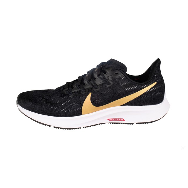 Nike Air Zoom pegasus 36 Women Black/Gold Ladies Neutral Running AQ2210-008 | eBay