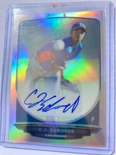 2013 bowman chrome cj edwards refractor auto