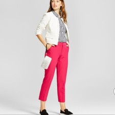 A New Day Pink Ankle Skinny Pants sz 8 Size Zip NEW
