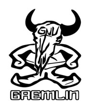 Gnu Snowboards Gremlin Decal 1 Choose Size, Color