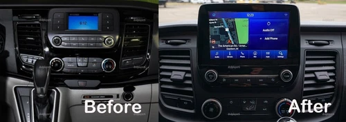 For Ford OEM Transit 2020-2023 4'' TO 8'' Conversion Sync1 to Sync3 upgrade kit - Picture 7 of 10