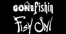 Fish On - Gone Fishing Two 6" White or Black Decal Car Window Laptop Tablet