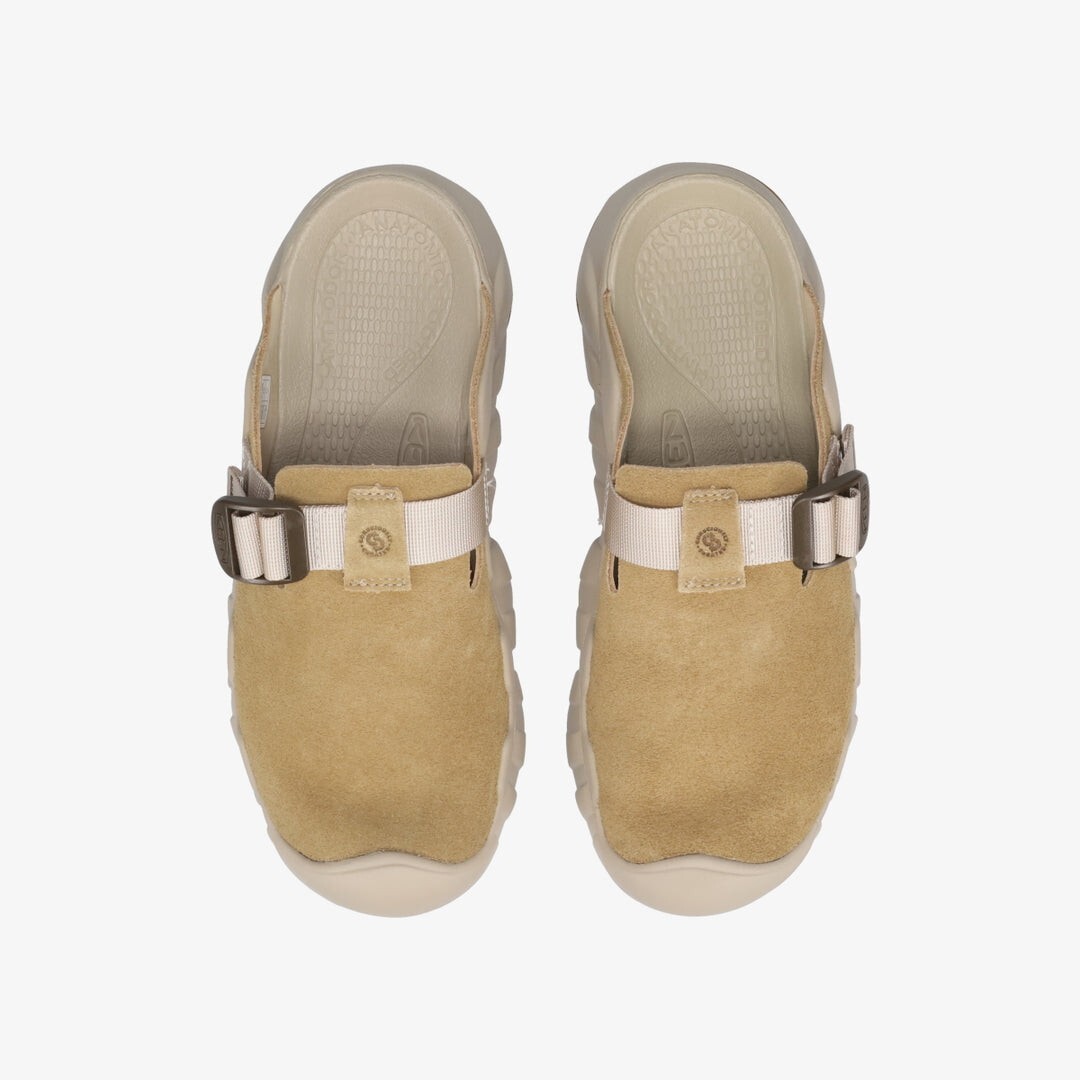 コウタカ Keen Hyperport Clog Leather Cornstalk Plaza Taupe 1030763