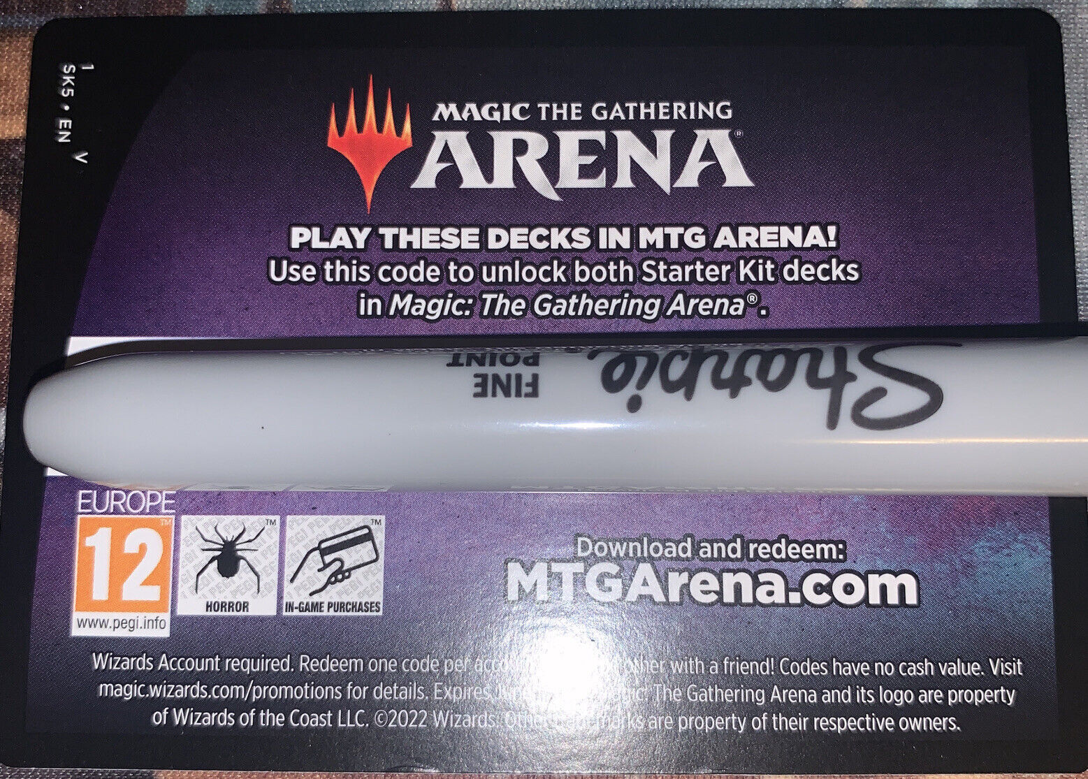 Mtg arena codes