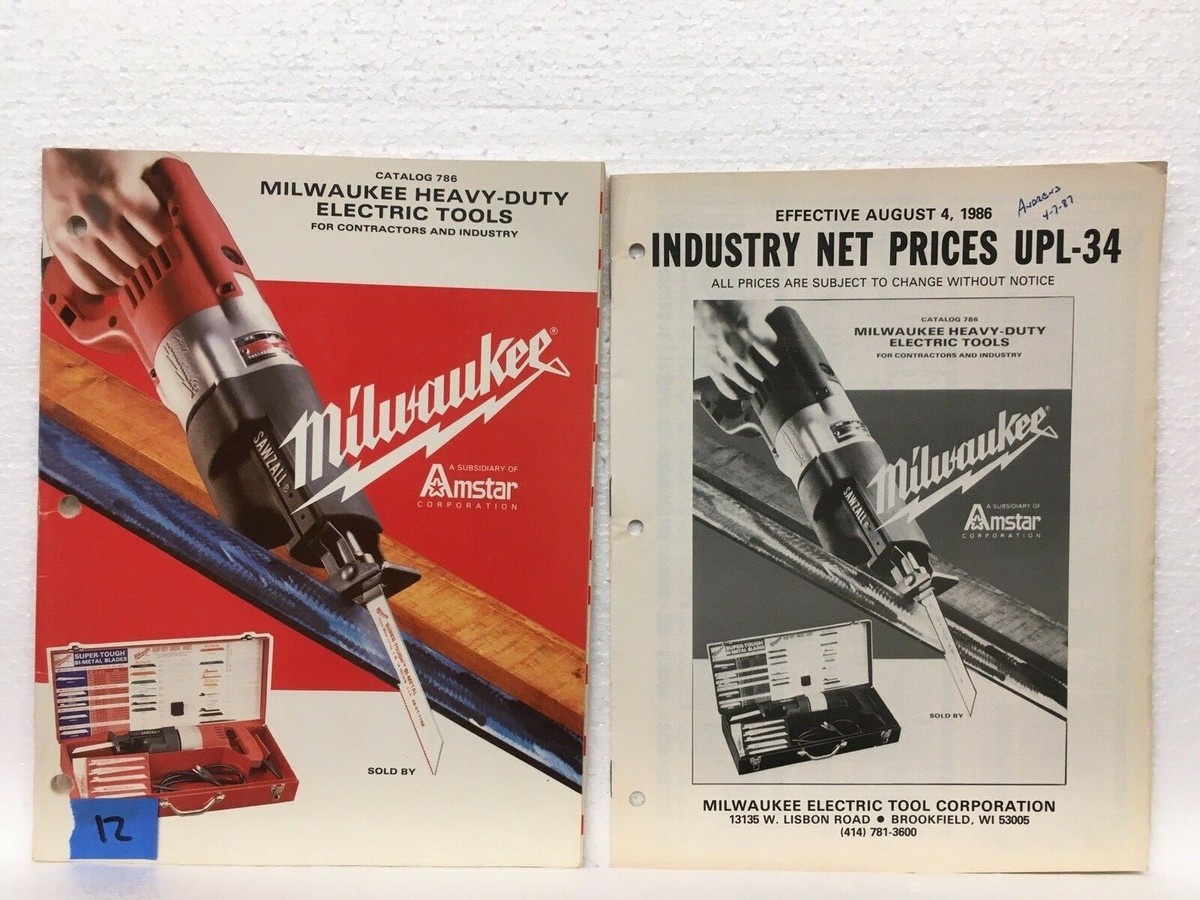 Vintage Milwaukee Heavy-Duty Tools Catalog for contractors and