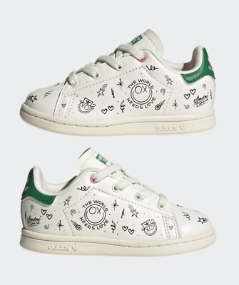 adidas Originals Stan Smith Shoes Sneakers Cream White Size