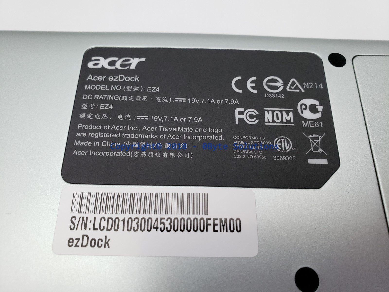acer ezdock