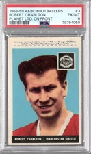 Robert Charlton 1958 A&BC Footballers #3 Planet LTD RC PSA 6