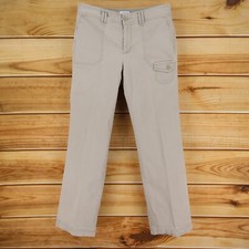 DOCKERS Pants Favorite Fit Womens 10 Brown Chinos Pockets Straight Leg Mid Rise