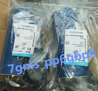 1 PCS NEW IN BOX microsonic dbk+4/M12/3BEE/M18 e+s   sensor #F2*