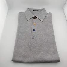 STEFANO RICCI Four Button Gray Polo Shirt Siz...