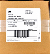 3m 2080-m22 Wrap Film Deep Matte Black 60 X 25 Yd Vinyl Roll 3m 2080-m22 Wrap Film Deep Matte Black 60 X 25 Yd Vinyl Roll
