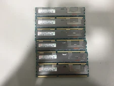 Lot of 6: Hynix 4GB DDR3-1066 PC3-8500R 2Rx4 Server Memory Module (24GB Total)