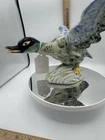 Very Rare Large Antique Stangl pottery mallard duck figurine in flight, 3443