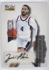 2022-23 Wild Card Matte Draft Premium Auto White Tyrese Martin Auto 2b2