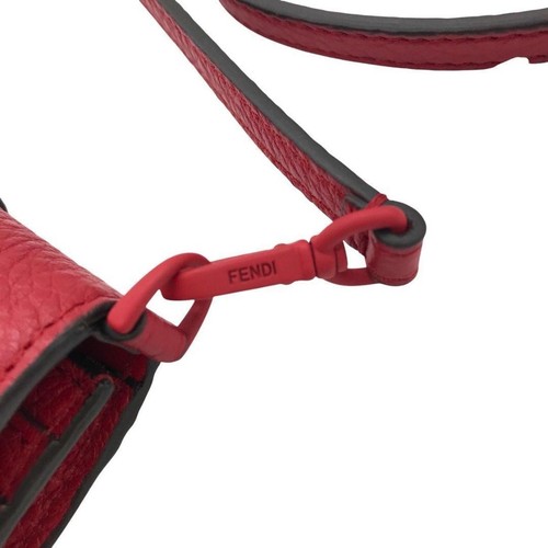 FENDI Micro Baguette Rot Leder Mini Tasche - 100% Original mit Staubbeutel - Luxus - Bild 16 von 19