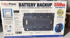 CyberPower 550VA UPS Standby Uninterruptable Power 8 Outlets WITH BATTERY Tested