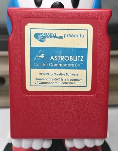 Astroblitz - Commodore 64 C64 Cartridge - Creative Software Tested Works Vintage