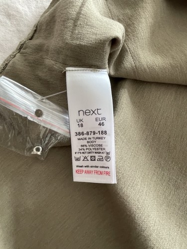 Ladies Khaki Tunic Top Size 18 - Picture 9 of 9