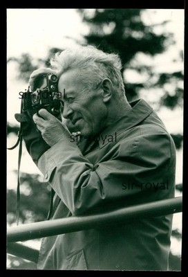 Man with photo camera 1967-GDR 1960s-photo 6x9cm