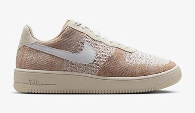 Nike Air Force 1 Flyknit 2.0 Light Bone Sneaker Schuhe GR. 38.5 40 IB7675-001