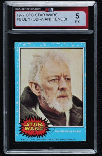 1977 OPC Star Wars #6 Ben (Obi-Wan) Kenobi — KSA 5